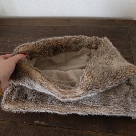 Restoration Hardware Luxe Faux Fur Infinity Scarf - Picture 5 of 5